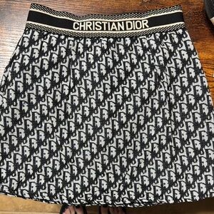 Dior Black and White Patterned Women's Skirt